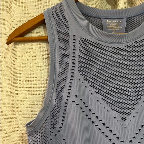 Stylish Blue Sleeveless Top - Picture 5 of 9